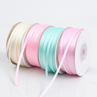 3 mm schmale Farbvariante, hochfeste Polyester-Satinenband für Geschenkverpackungen