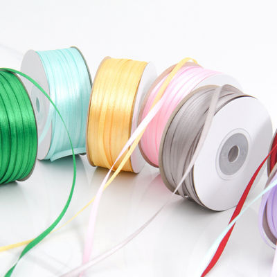 3 mm schmale Farbvariante, hochfeste Polyester-Satinenband für Geschenkverpackungen