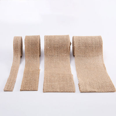 10 Yards Jute Burlap Band Plain Gewebte Schnittkante Burlap Weihnachtsband