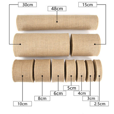 10 Yards Jute Burlap Band Plain Gewebte Schnittkante Burlap Weihnachtsband