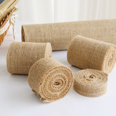 10 Yards Jute Burlap Band Plain Gewebte Schnittkante Burlap Weihnachtsband