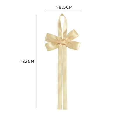 Gold vorgebundene Satin-Band Bogen mit elastischen Schleife Satin-Band für Geschenkverpackung