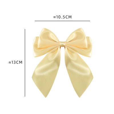 Gold vorgebundene Satin-Band Bogen mit elastischen Schleife Satin-Band für Geschenkverpackung