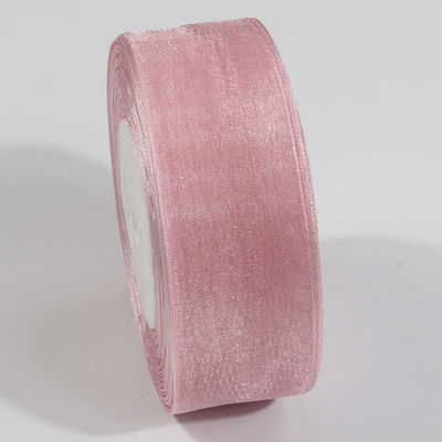 2.5cm Polyester Organza Band für DIY-Bogen oder Hochzeitsdekoration oder Kuchenverpackung
