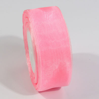 2.5cm Polyester Organza Band für DIY-Bogen oder Hochzeitsdekoration oder Kuchenverpackung