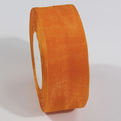 2.5cm Polyester Organza Band für DIY-Bogen oder Hochzeitsdekoration oder Kuchenverpackung