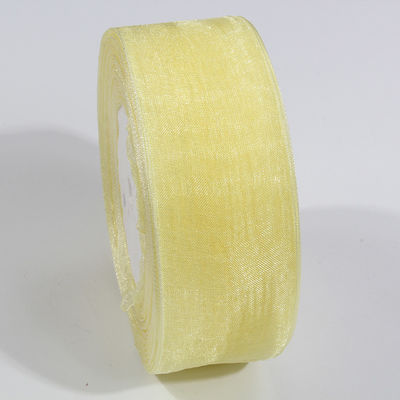 2.5cm Polyester Organza Band für DIY-Bogen oder Hochzeitsdekoration oder Kuchenverpackung