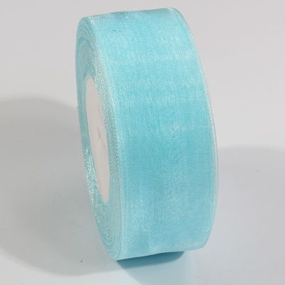 2.5cm Polyester Organza Band für DIY-Bogen oder Hochzeitsdekoration oder Kuchenverpackung