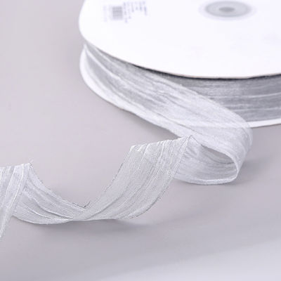 Geschenkverpackung 25mm Organza Band Korea 2,5cm Schein Drahtband