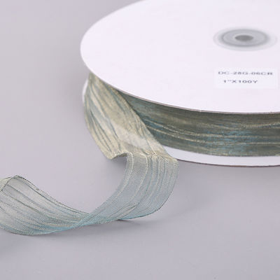 Geschenkverpackung 25mm Organza Band Korea 2,5cm Schein Drahtband