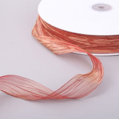 Geschenkverpackung 25mm Organza Band Korea 2,5cm Schein Drahtband