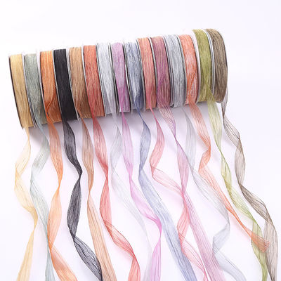 Geschenkverpackung 25mm Organza Band Korea 2,5cm Schein Drahtband