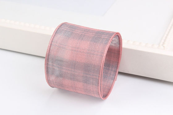 6mm-38mm Platten Polyester Organza Band für Blumen Schokolade Geschenkverpackung