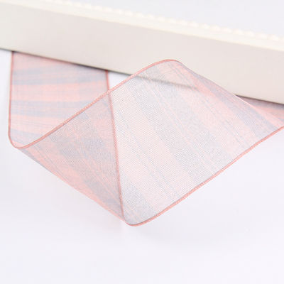 6mm-38mm Platten Polyester Organza Band für Blumen Schokolade Geschenkverpackung