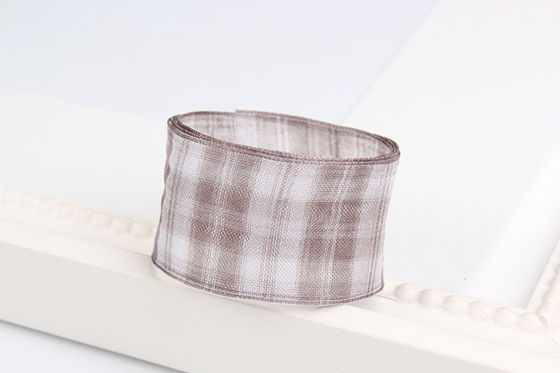 6mm-38mm Platten Polyester Organza Band für Blumen Schokolade Geschenkverpackung