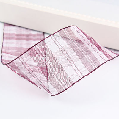 6mm-38mm Platten Polyester Organza Band für Blumen Schokolade Geschenkverpackung