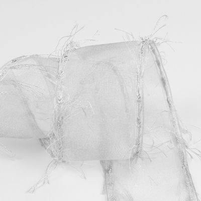 25mm-50mm Tassel Edge Polyester Organza Band für Blumen Schokolade Geschenkverpackung und Bekleidung Dekoration