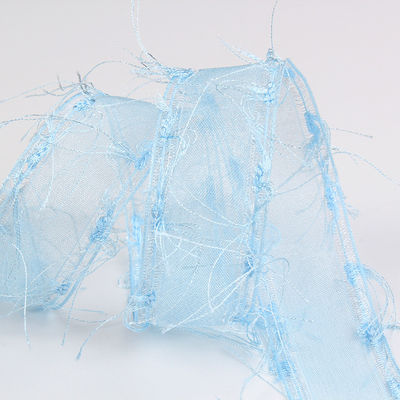 25mm-50mm Tassel Edge Polyester Organza Band für Blumen Schokolade Geschenkverpackung und Bekleidung Dekoration