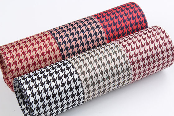 40 mm Doppelgesicht Polyester Hound Stooth Band für Bogenbau und Kleidungsstückdekoration