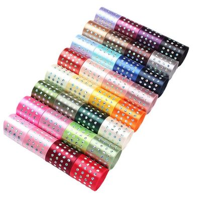 Einseitiges Diamant-Poly-Satinenband 5 mm-50 mm Polyester-Satinenband