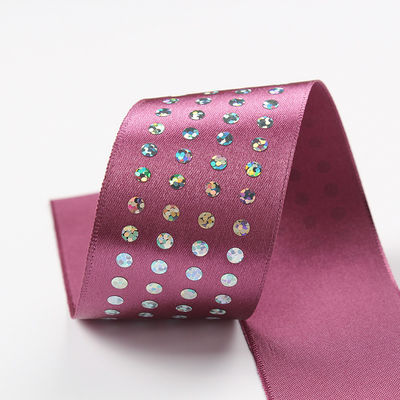 Einseitiges Diamant-Poly-Satinenband 5 mm-50 mm Polyester-Satinenband
