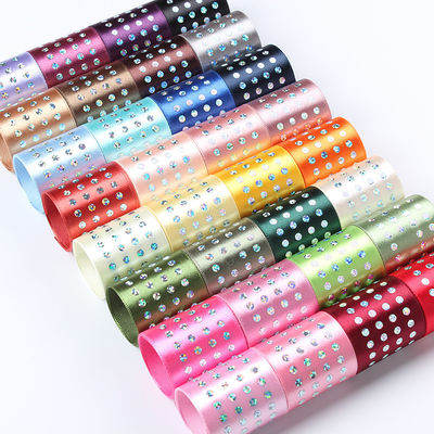 Einseitiges Diamant-Poly-Satinenband 5 mm-50 mm Polyester-Satinenband