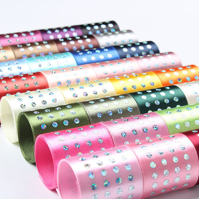 Einseitiges Diamant-Poly-Satinenband 5 mm-50 mm Polyester-Satinenband