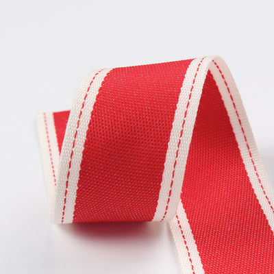 Gestrichenes Polyesterband 6mm-40mm Poly Ribbon Rollen Grün Rot