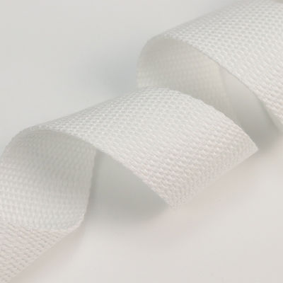 Polyesterweißes Baumwollband ISO14001 Personalisiertes Baumwollband