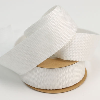 Polyesterweißes Baumwollband ISO14001 Personalisiertes Baumwollband