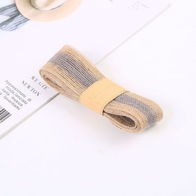 Farbenfrohe, gestreifte 100%ige Jute-Burlap-Bandrollen zur Dekoration
