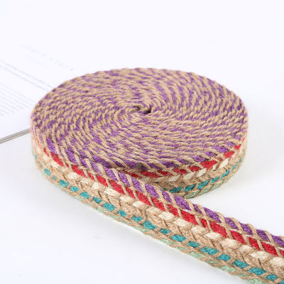 Geflechtetes Jute-Burrlappband Retro-Gold-Burrlappband für Bekleidung
