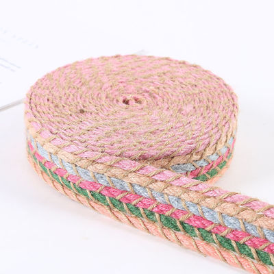 Geflechtetes Jute-Burrlappband Retro-Gold-Burrlappband für Bekleidung
