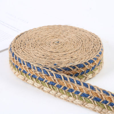 Geflechtetes Jute-Burrlappband Retro-Gold-Burrlappband für Bekleidung