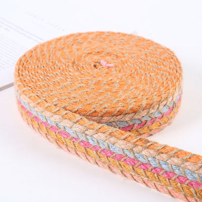 Geflechtetes Jute-Burrlappband Retro-Gold-Burrlappband für Bekleidung