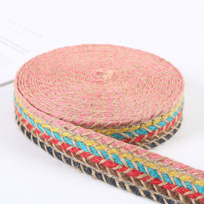 Geflechtetes Jute-Burrlappband Retro-Gold-Burrlappband für Bekleidung
