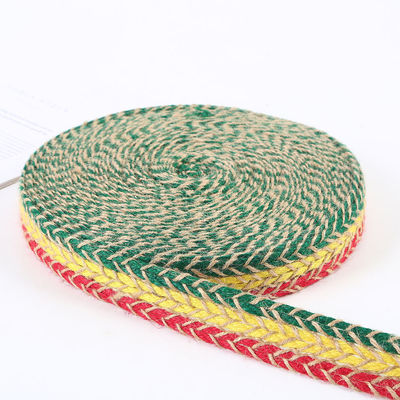 Geflechtetes Jute-Burrlappband Retro-Gold-Burrlappband für Bekleidung
