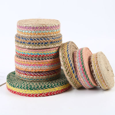 Geflechtetes Jute-Burrlappband Retro-Gold-Burrlappband für Bekleidung
