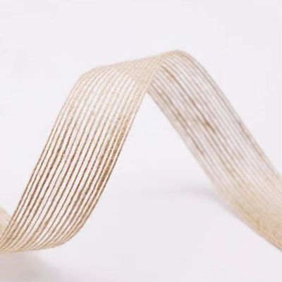 Anpassen Sie Loose Weave Burlap Band für Geschenk Verpackung Dekoration