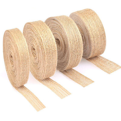 Anpassen Sie Loose Weave Burlap Band für Geschenk Verpackung Dekoration