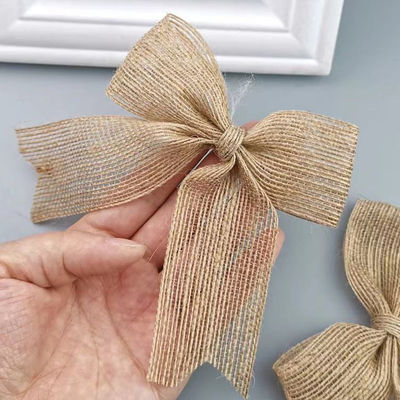 Anpassen Sie Loose Weave Burlap Band für Geschenk Verpackung Dekoration