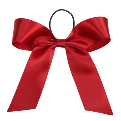 Braune elastische Satinbandbögen Geschenkverpackung für Rotweinflasche