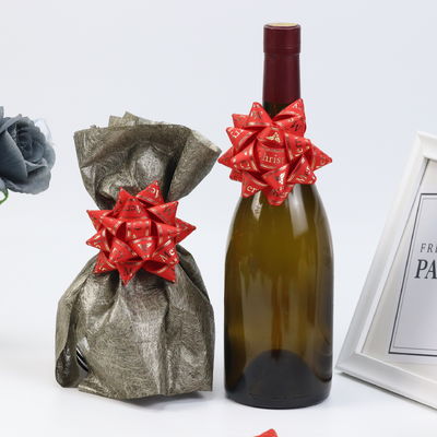 Goldene Sterne Geschenkband Bogen Rotwein Geschenkverpackung Bande Bogen