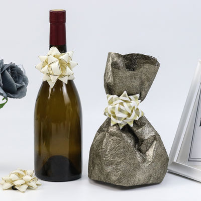 Goldene Sterne Geschenkband Bogen Rotwein Geschenkverpackung Bande Bogen