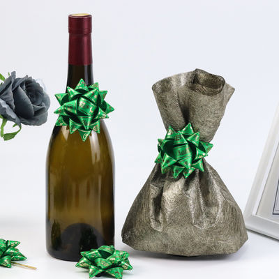 Goldene Sterne Geschenkband Bogen Rotwein Geschenkverpackung Bande Bogen