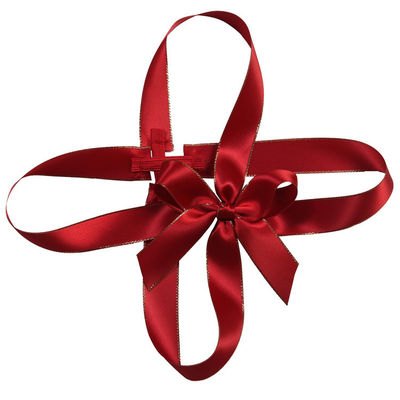 Individuell angefertigte Polyester-Satin-Bandblumen für die Party-Dekoration