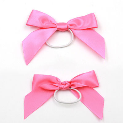 Polyester-Satin-Pinkbandbogen ISO14001 Weihnachtsbandbogen