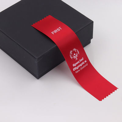 Blau-Grüne Medaille Preis Band Polyester Satin Custom Medaille Bänder