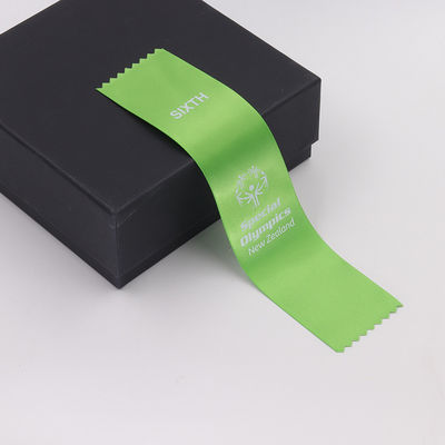 Blau-Grüne Medaille Preis Band Polyester Satin Custom Medaille Bänder