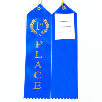 Blau-Grüne Medaille Preis Band Polyester Satin Custom Medaille Bänder